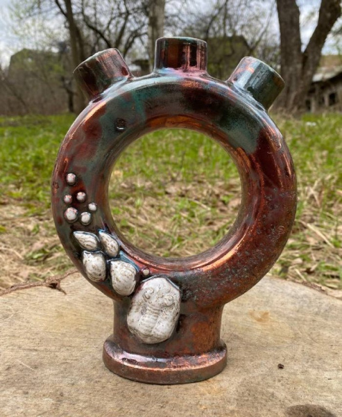 Glazur- RAKU GCR 1957 -biruzovaya-kracle- (335 мл), REFSAN-2